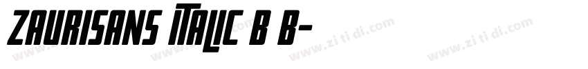 ZauriSans Italic B B字体转换